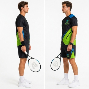 Tenue de tennis personnalisée pour homme, grande taille, respirante, avec logo, nouvelle collection, pour femme, anti-humidité, séchage rapide - Product Image 5