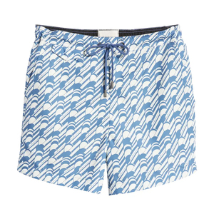 Short de bain pour homme style urbain 100% coton, taille élastique, séchage rapide, imprimé, avec poches, pour la plage et le fitness, couleur unie - Product Image 6