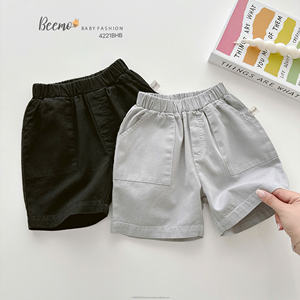 Alta calidad Moda Niños Verano Casual Lona Poliéster/Algodón Trajes Camisa + Pantalones cortos Conjunto de niños Conjuntos de ropa para niños pequeños - Product Image 3