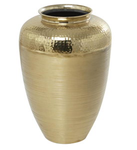 Stylish Aluminum Metal Handmade Brushed Decorative Vase with Hammered <b>Top</b> and Custom Colors for Home Decor <b>Wedding</b> Display - Product Image 2