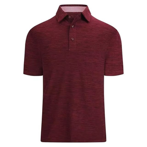 Chemises de golf pour hommes à manches courtes, 100 % coton, imprimées et brodées sur mesure, vente en gros - Product Image 1