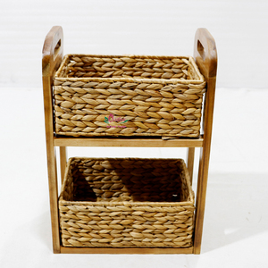 Artex Dong Thap Factory Handicraft Cabinet <b>Box</b> Water Hyacinth Seagrass <b>Storage</b> <b>Shelf</b> Organizer HG0230B-1NA - Product Image 5