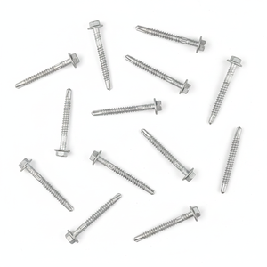 Hex Head Self-Drilling Screws Metric Coarse Thread 304 Stainless Steel Zinc Plated Class 8.8 - Product Image 1