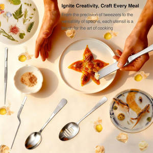 Juego de 5 Utensilios de Cocina para Emplatar, Pinzas, Espátula, Cuchara para Salsas, Proveedor en Pakistán - Product Image 2