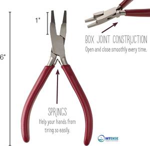 Pinzas Quirúrgicas INTENSE de 6 Pulgadas para Joyería, Cabeza de Acero Inoxidable Pulido, Mango de PVC Cómodo, Doble Hoja - Product Image 4