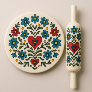 Rouleau à pâtisserie traditionnel Chakla Belan en marbre, bois et métal pour les boulangers au meilleur prix - Product Image 5