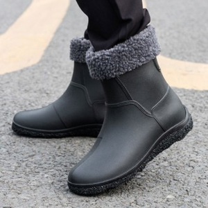 Botas de trabajo de invierno TAIN14, zapatos de piel para pescar, lluvia, invierno, cómodas y elegantes - Product Image 1