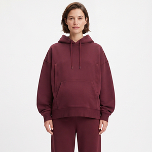 Sudadera con Capucha de Maternidad de Alta Calidad para Mujer, con Hombros Caídos, para Lactancia, Sudadera con Capucha de Forro Polar de 500 g/m² para Mujer - Product Image 3