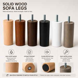 Pata de repuesto para sofá, patas duraderas para muebles, patas de sofá con estilo, Premium pies de madera, silla de madera maciza, mesa, sofá, armario - Product Image 3