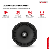 Haut-parleur de voiture professionnel 2 pièces de remplacement 6,5 pouces à 5 cœurs, 360W, 4 ohms, 60W, avec super tweeters en aluminium