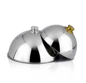 Cúpula para Pastel de Acero Inoxidable Hecha a Mano con Nuevo Diseño, Buen Brillo y Precio Accesible para Fiestas de Cumpleaños - Product Image 2