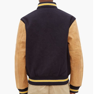 Veste de baseball personnalisée pour homme en polyester, tissu sur mesure, style streetwear, veste varsity chaude, veste de baseball avec lettres brodées - Product Image 2