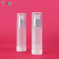 (SAMPLE) Flacon pompe sans air rond blanc en PP de 25 ml/30 ml/50 ml avec pulvérisateur, fournisseurs de flacons cosmétiques pour shampoing (Série AIRB)