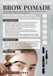 Pomada Mineral para Cejas, Resistente al Agua y de Larga Duración, de Taiwán, por Mailkang Cosmetics Co. LTD - Product Image 6