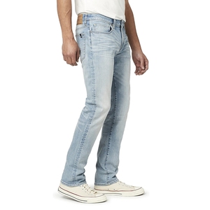 Jean en denim de haute qualité pour homme, délavé, respirant, déchiré, décontracté, personnalisé, imprimé, été, coton, élasthanne, avec motif - Product Image 4