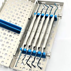 Kit de túnel dental manual de acero inoxidable de alta calidad, 5 piezas con estuche, ligero y reutilizable, certificado CE - Product Image 6