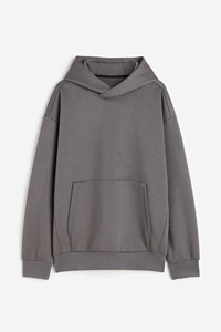 เสื้อสเวตเตอร์มีฮู้ดผู้ชาย ผ้าฟลีซ สีพื้น แขนปกติ - Product Image 6