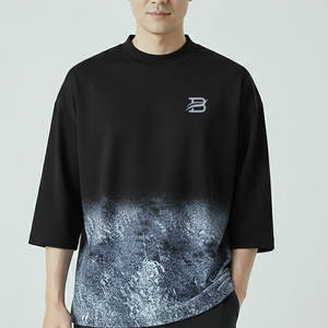 Camiseta de Algodón Oversize de Alta Calidad Personalizable con Corte Holgado, Cuello Redondo Acanalado, Estilo Vintage Lavado y Tejido Pesado para Hombre - Product Image 5