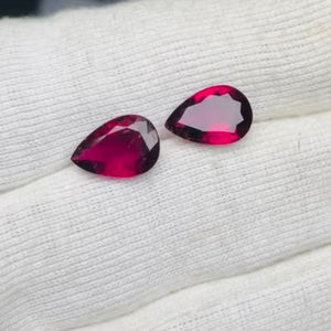 Par de turmalinas rosas naturales en forma de pera de 9.28 quilates, buena calidad con brillo AAA, perfectas para pulir y formar un hermoso elemento para uso en joyería. - Product Image 5
