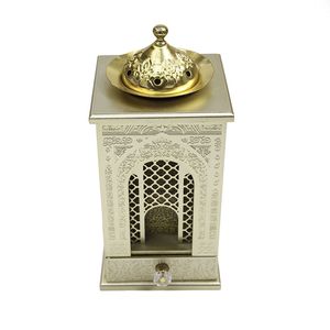 S H INC. Brûleur d'encens artisanal vintage en métal écologique au design artistique pour l'aromathérapie religieuse et la relaxation, encens indien - Product Image 1