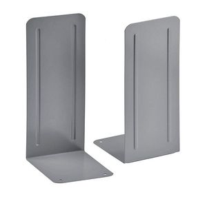 Reliable Steel Bookends <b>Decorative</b> Book Organizer Perfect For Office Desk Home <b>Bookshelf</b> Display Storage Solution - Product Image 1