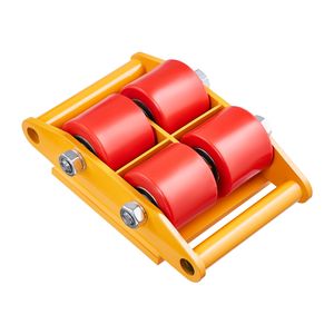 Carretilla de Transporte de Carga Pesada con 4 Ruedas de PU, Capacidad de 13,200 LBS/6T, para Maquinaria Industrial, Ruedas Giratorias Industriales, Construcción de Acero al Carbono - Product Image 4