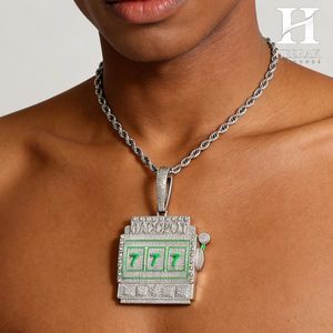 Collar Personalizado de Hip Hop con Dijes de Máquina Tragamonedas, Jackpot, Casino y Lucky 7 para Hombre - Product Image 4