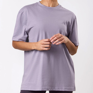 T-shirts vierges OEM, vêtements personnalisés, t-shirts courts pour les labels de streetwear, faible MOQ, coton 240 g/m², prêts à être imprimés en sérigraphie, expédition immédiate. - Product Image 2