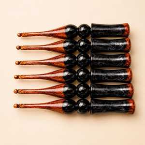 Handmade Wooden <b>Crochet</b> <b>Hooks</b> <b>Set</b> Smooth Resin Handle Round Shape Simple Style for Hand Knitting Needlework Tools - Product Image 5