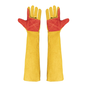 TIG Welding <b>Gloves</b> Breathable Leather Safety Wear Waterproof Anti-Cut EN388 CE Certified Long Wrist Cuff Customizable Size - Product Image 3