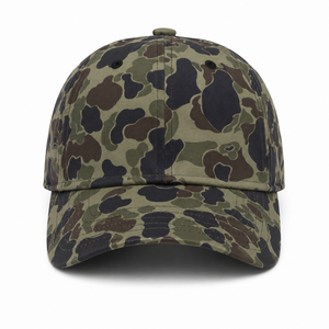 Casquette de sport vintage vert foncé camouflage, personnalisable avec logo, ajustable, 6 panneaux, en coton, haute qualité, vente en gros - Product Image 1