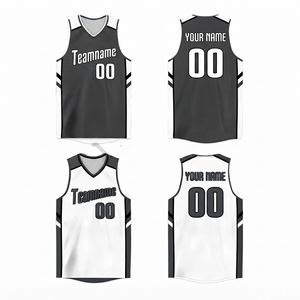 Camiseta de Baloncesto Sublimada Personalizada para Hombre - 100% Poliéster de Malla de Secado Rápido, Cuello en V, Manga Corta, Números de Equipo Personalizados, Servicio OEM - Product Image 1