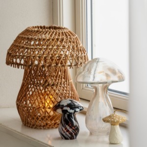 Lanternes en rotin en forme de champignon, prix le plus bas, porte-bougies, lanterne pour décoration intérieure et extérieure - Product Image 2