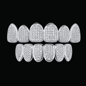 Top Quality <b>Diamond</b> Grillz for Men <b>Teeth</b> Jewelry with Premium Shine and Modern Streetwear Look Available At Wholesale Price - Product Image 2