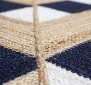 Alfombra de Yute Trenzada a Mano de Estilo Bohemio con Diseño Geométrico NYKO MART, 2x3 y 4x3 pies, Ecológica, Sostenible y Antideslizante - Product Image 6