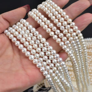 New 40cm 7-8mm Natural <b>Candy</b> Colored Loose Beads Coreless Freshwater Pearls Semi-Finished <b>Necklace</b> Material for DIY Wholesale - Product Image 1