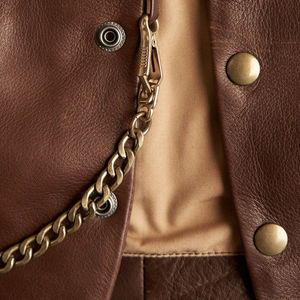 Chaleco de Cuero Estampado de Nuevo Estilo, Unisex, el Mejor Diseño, Oferta de Invierno, 1 Pieza, Chaleco de Cuero Genuino de Alta Calidad - Product Image 3