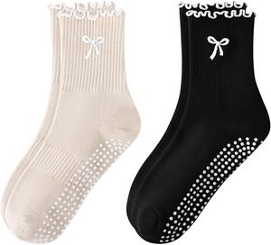 Pilates <b>Socks</b> With <b>Grips</b> for Women Cute Non Slip Crew Gripper Yoga <b>Sock</b>-Grippy Sticky for Hospital/Dance Barre/Workout - Product Image 1