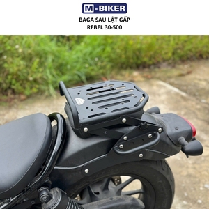 Porte-bagages arrière pliable et coulissant MBIKER PH KIN pour Rebel 300/500/1100 pour motos - Product Image 2