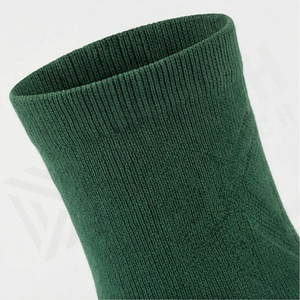 Green Crew <b>Socks</b> Solid Color Knitted Breathable Regular Style for Adults Casual Daily Use - Product Image 4