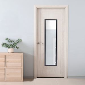 Grand miroir mural rectangulaire 13x49 de couleur noire pour salle de bain ou salon - Product Image 3