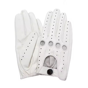 Unlined Genuine Leather Cowhide and Goatskin Driving <b>Gloves</b> with <b>Warm</b> Fleece Lining Outdoor Sport and Motorcycle Mesh <b>Gloves</b> - Product Image 3