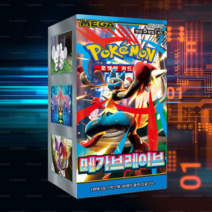 Boîte de boosters Pokémon Mega Brave Collector Edition, jeu de cartes à collectionner d'anime coréen, cartes de héros Pokémon, collection exclusive - Product Image 5