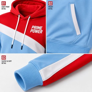 Ensemble de survêtement athlétique pour homme, sweat à capuche et pantalon de jogging, tenue de sport deux pièces pour la course, le jogging, la gym, l'entraînement, tenue décontractée, fournisseur OEM ODM - Product Image 3
