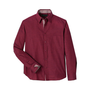 Camisa Casual para Hombre de Mezcla de Algodón Suave, Corte Regular, Cuello con Botones y Tela Transpirable para Uso Diario o de Fin de Semana - Product Image 1