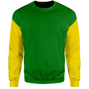 Sudaderas con Cuello Redondo en Verde y Amarillo con Logotipos Personalizados, Corte Regular, Manga Larga, Estilo Otoñal - Product Image 1