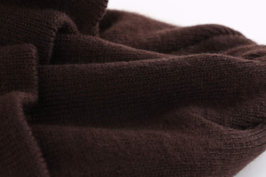 Gorro de invierno transpirable con visera y puño tejido cálido para hombre, venta al por mayor personalizada - Product Image 4