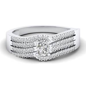 Anillo Solitario REYES de Plata de Ley 925 de Alta Calidad con Corte Ovalado y Moissanita de 0.56Ct para Mujer, Regalo de Compromiso, Joyería Fina - Product Image 1