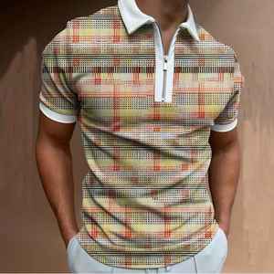 Camiseta Polo Sublimada con Cierre para Hombre, de Microfibra Suave y Transpirable, Elegante, Duradera y para Usar en Todas las Estaciones - Product Image 6