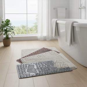 Alfombra de Baño Antideslizante de Poliéster Suave de 34x164 CM, Absorbente, para Uso en el Hogar, Hotel y Baño - Product Image 3